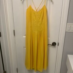 Yellow Spaghetti Strap Dress